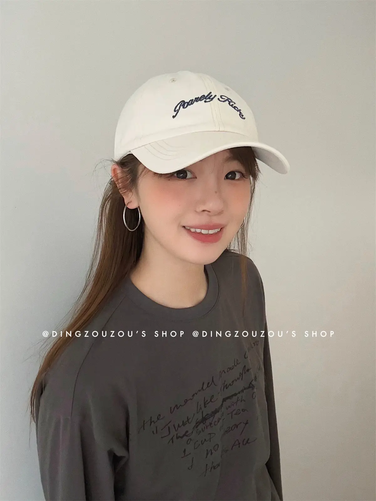 Bow-Tie Letter Embroidery Baseball Cap for Women — feature 13