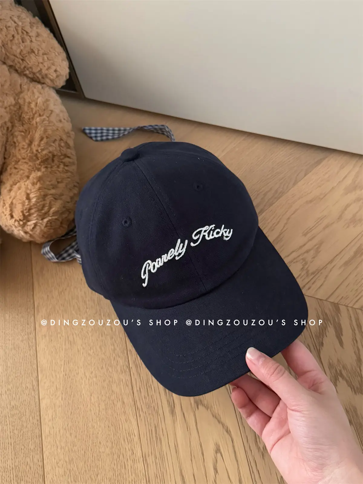 Bow-Tie Letter Embroidery Baseball Cap for Women — feature 16