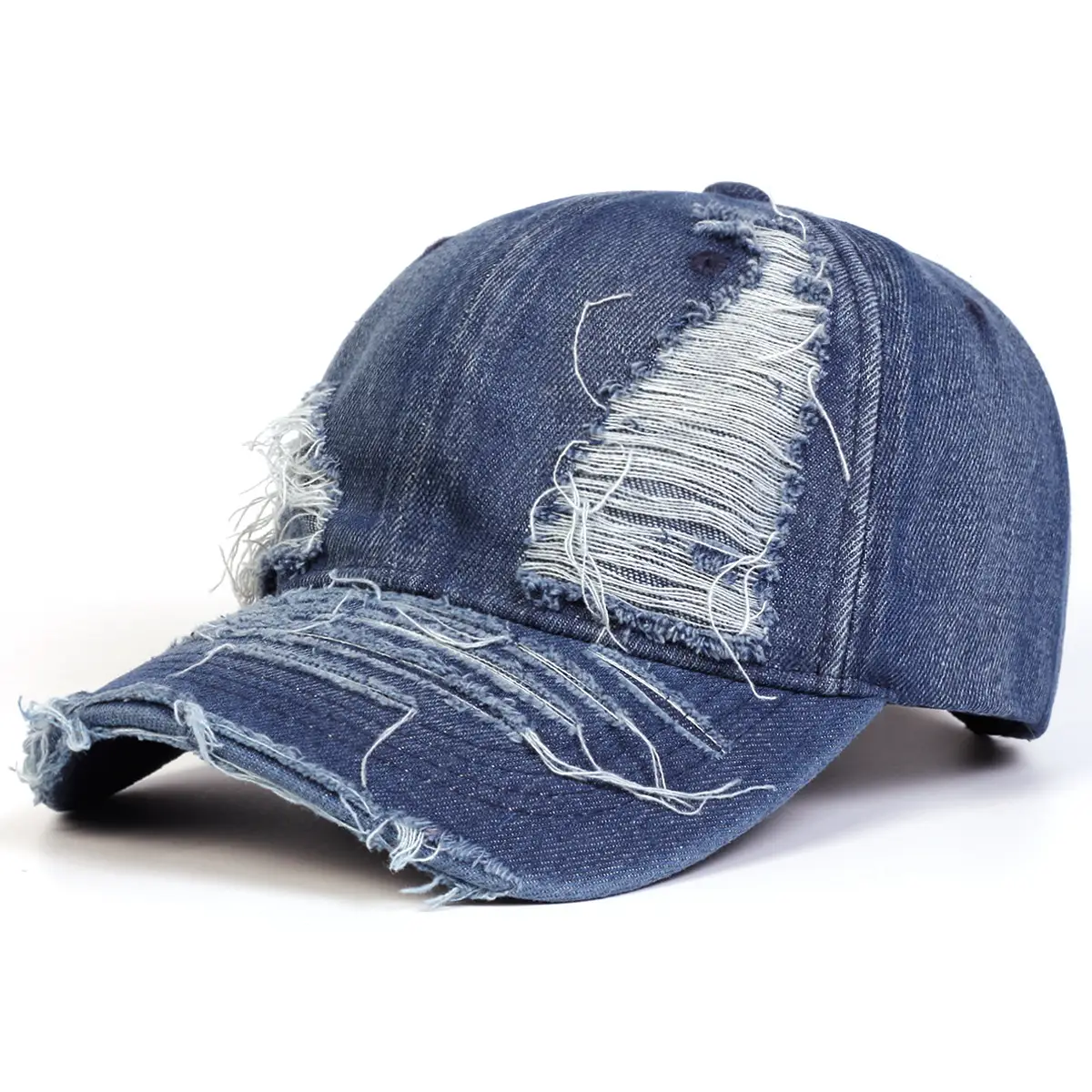 Cross-Border Washed Denim Ripped Cap Men Women — feature 2