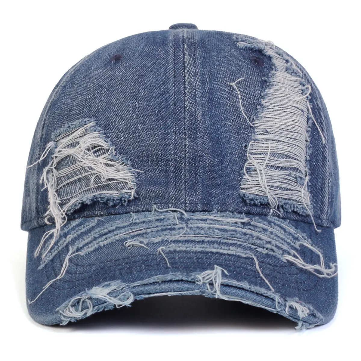 Cross-Border Washed Denim Ripped Cap Men Women — feature 3