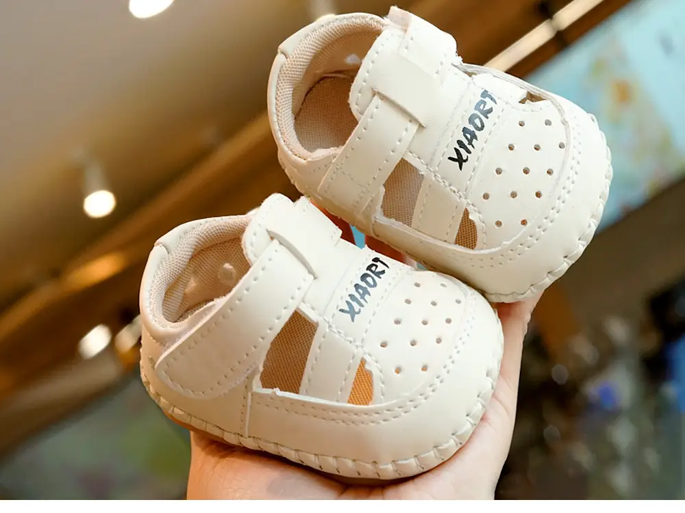 Baby Sandals White Soft Sole 0-1Yr Non-Slip — feature 3
