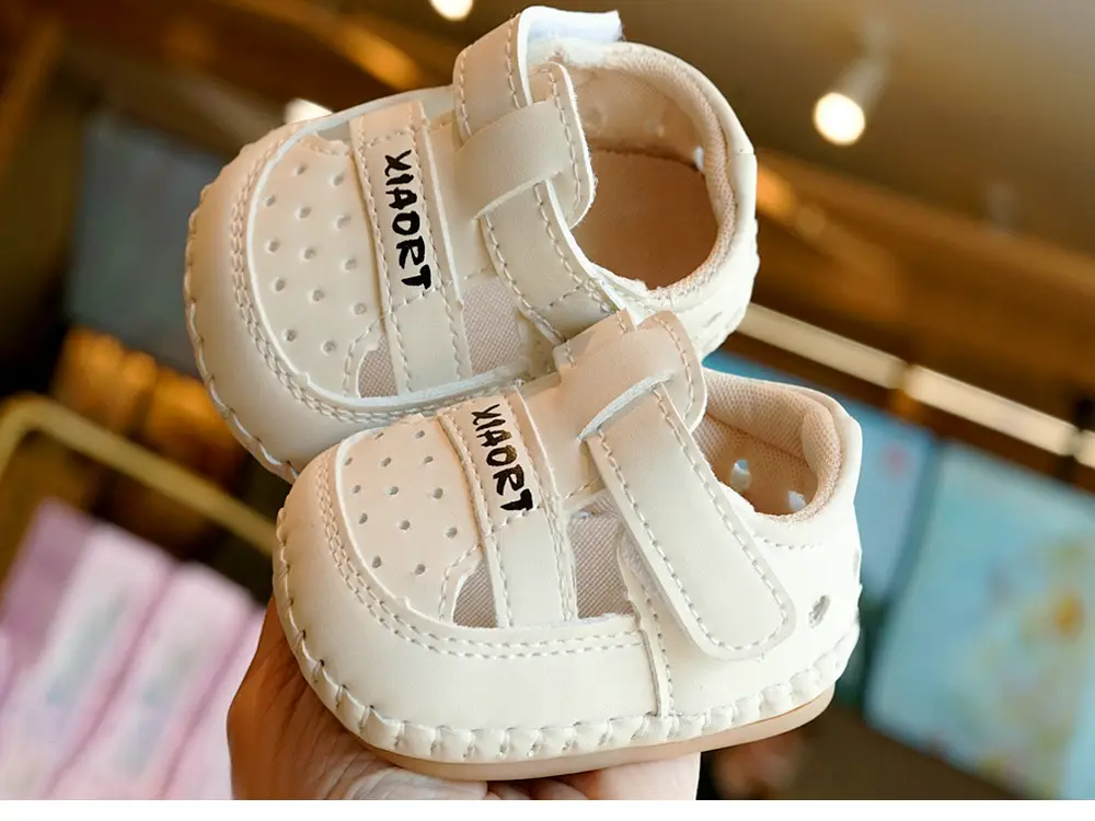 Baby Sandals White Soft Sole 0-1Yr Non-Slip — feature 4