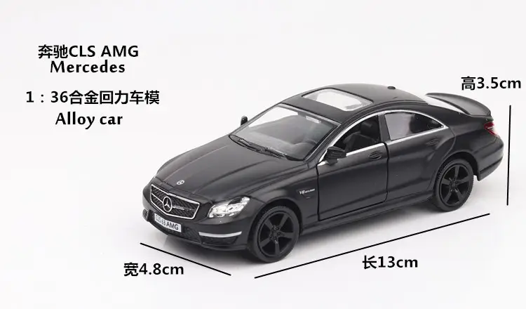 Boxed Makeda 1:36 Matte Black Series Mercedes G63 Alloy Car Model, Alloy Pull-Back Toy Collectible Car — feature 9