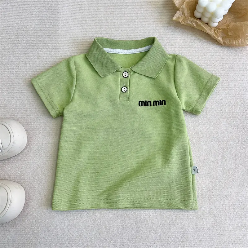 Kids Korean Style Polo T-Shirt Set of 3 - Image 2