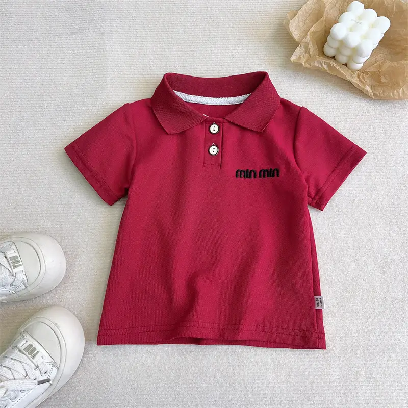 Kids Korean Style Polo T-Shirt Set of 3 - Image 4