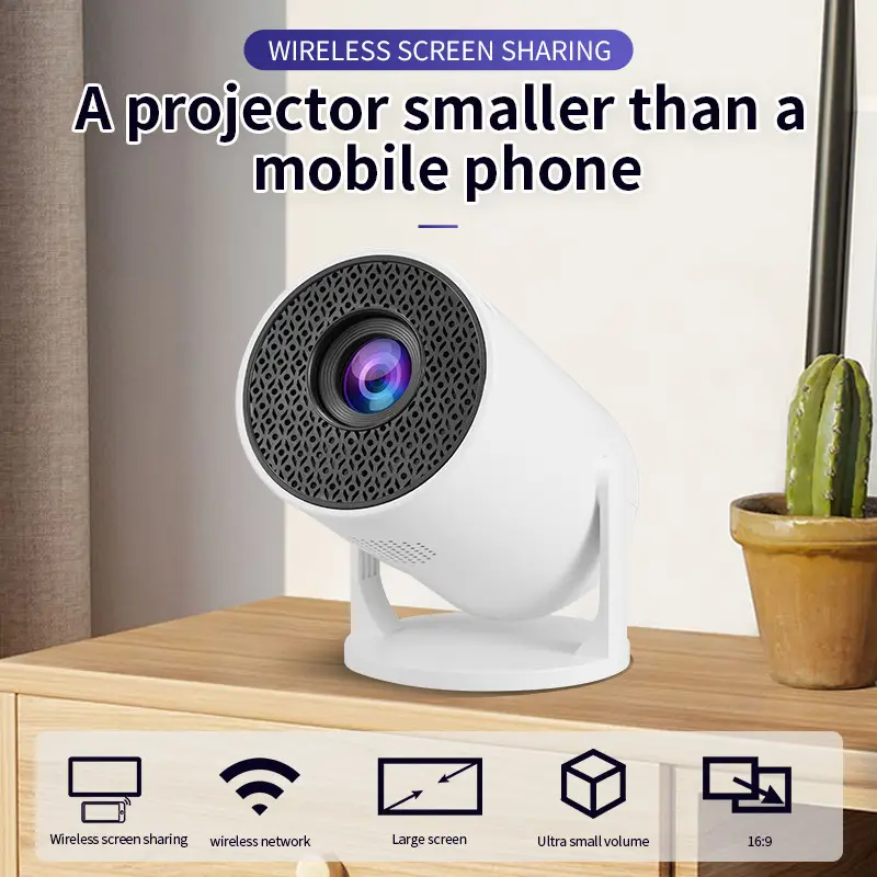 Hy300Mini Projector Wireless Screen Mirroring Hd 1080P Home Theater Portable Barrel Projection