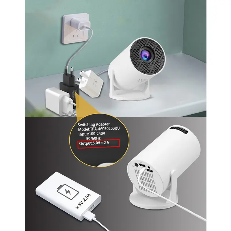 Hy300Mini Projector Wireless Screen Mirroring Hd 1080P Home Theater Portable Barrel Projection