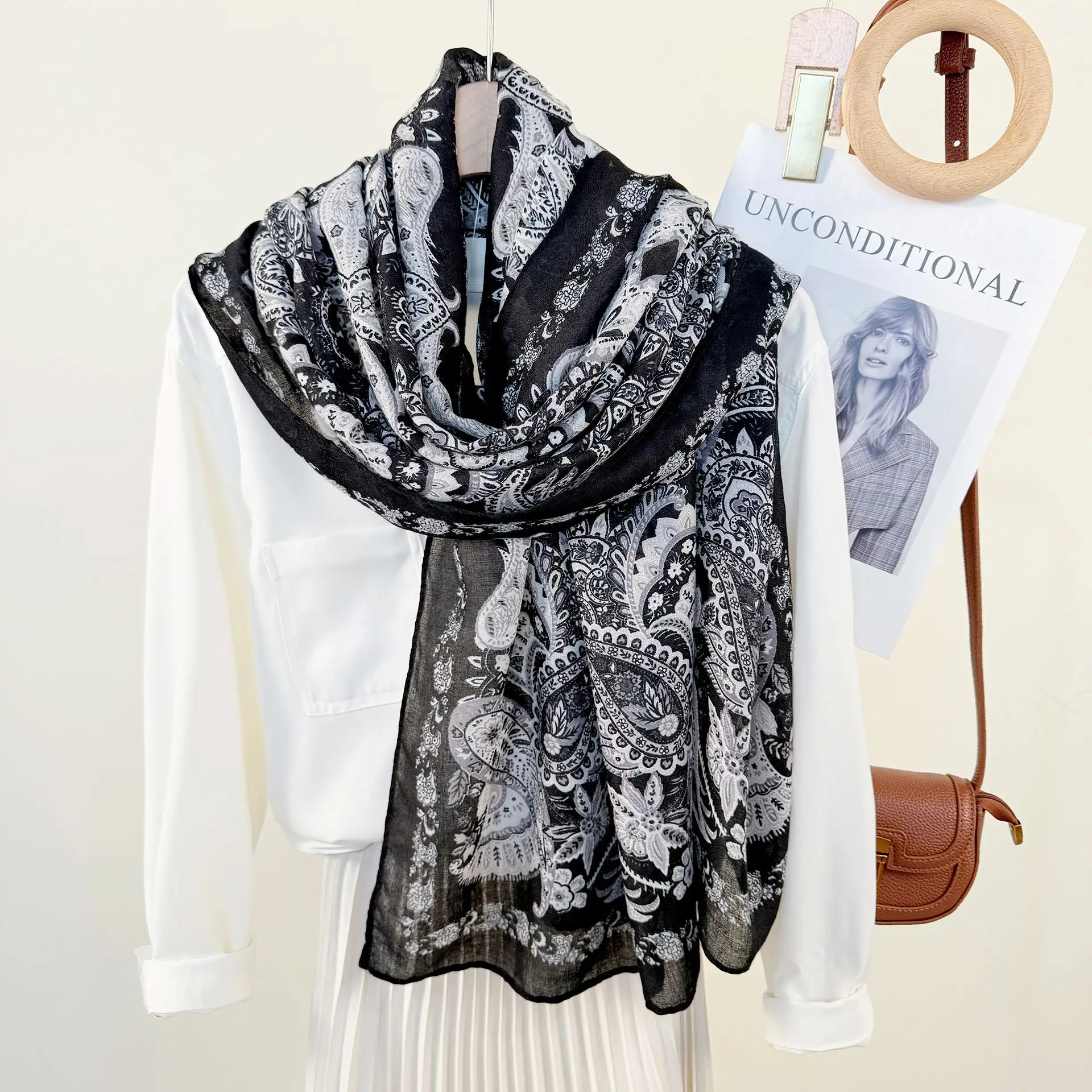Korean Style Printed Scarf for Women - Image 6