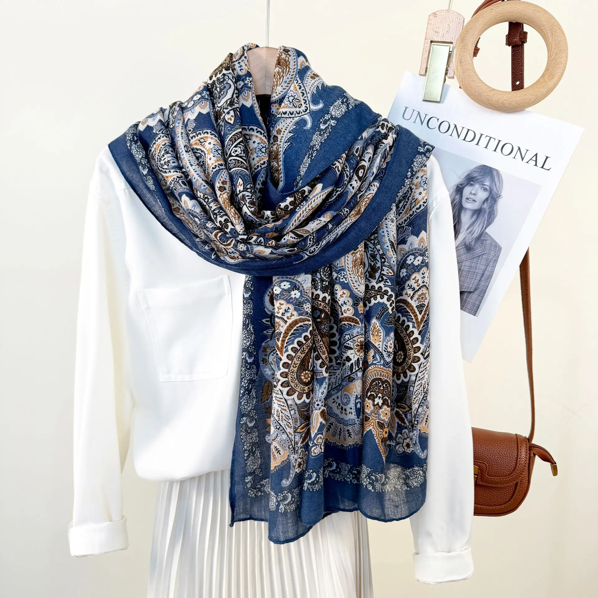 Korean Style Printed Scarf for Women - Image 8