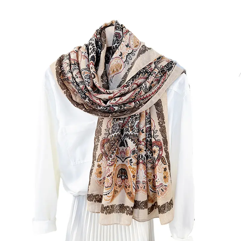 Korean Style Printed Scarf for Women - Image 9