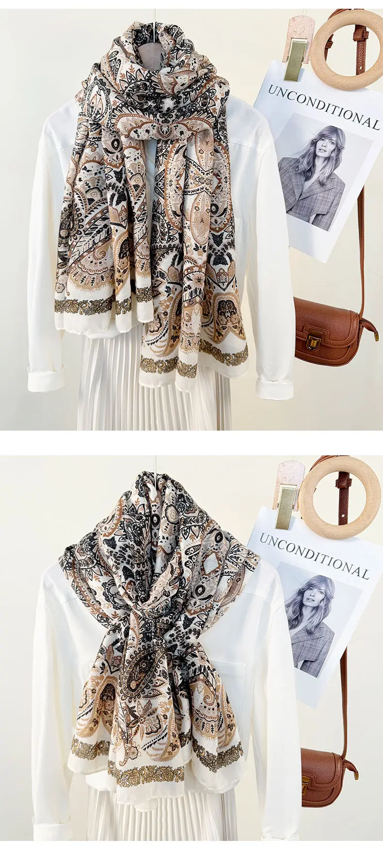 Korean Style Printed Scarf for Women — feature 12