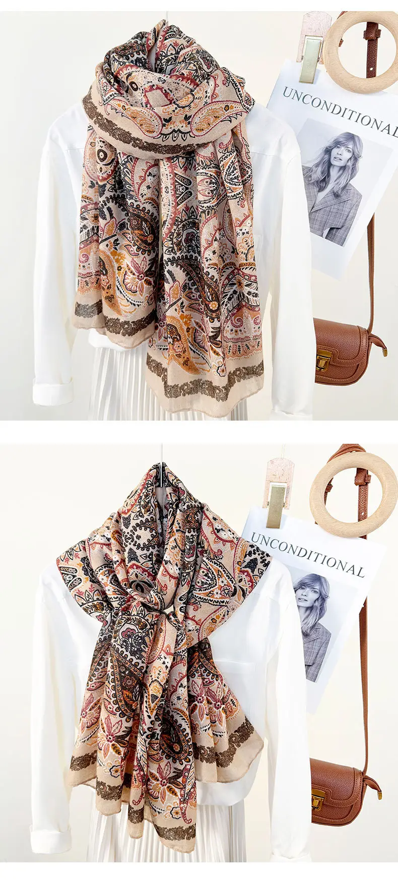 Korean Style Printed Scarf for Women — feature 14
