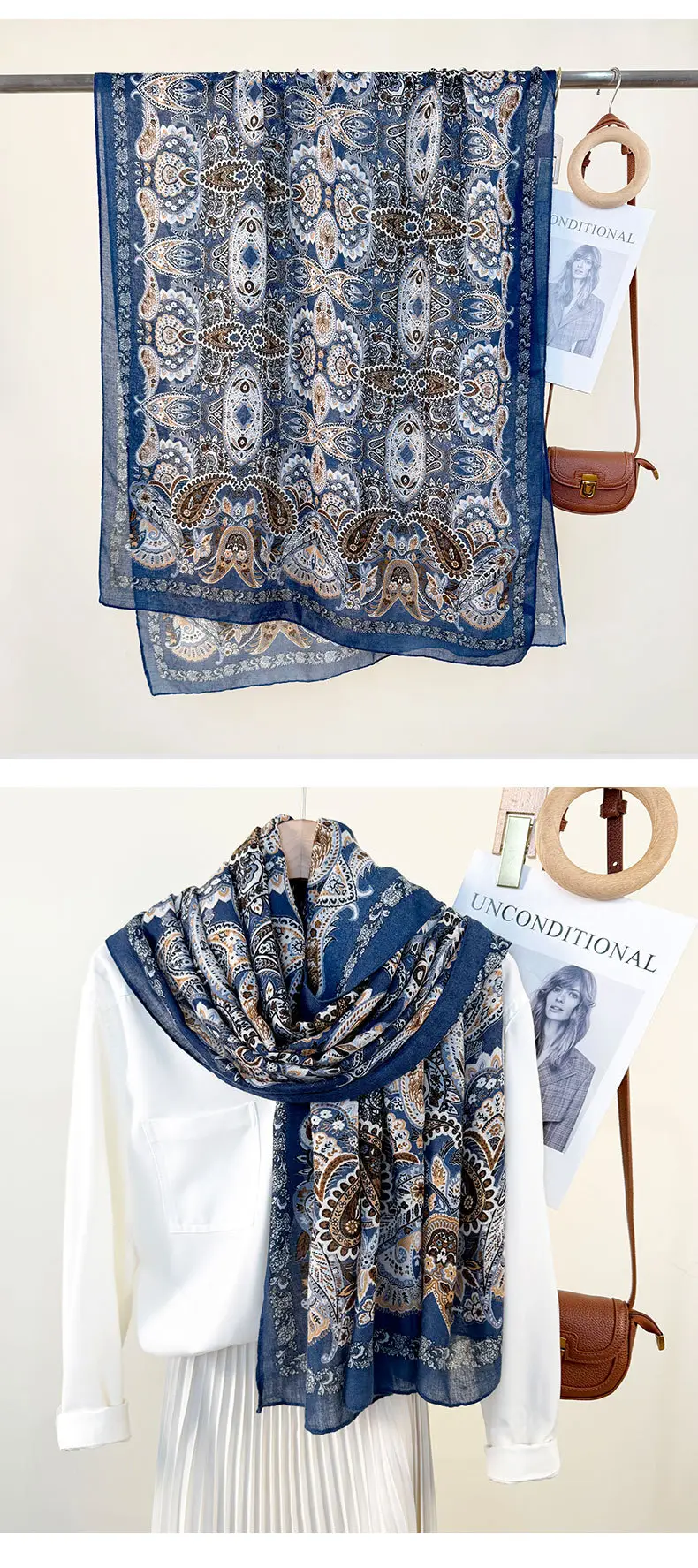 Korean Style Printed Scarf for Women — feature 17