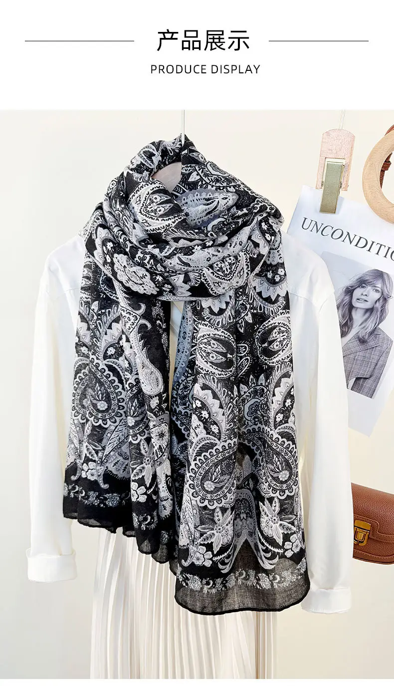 Korean Style Printed Scarf for Women — feature 7