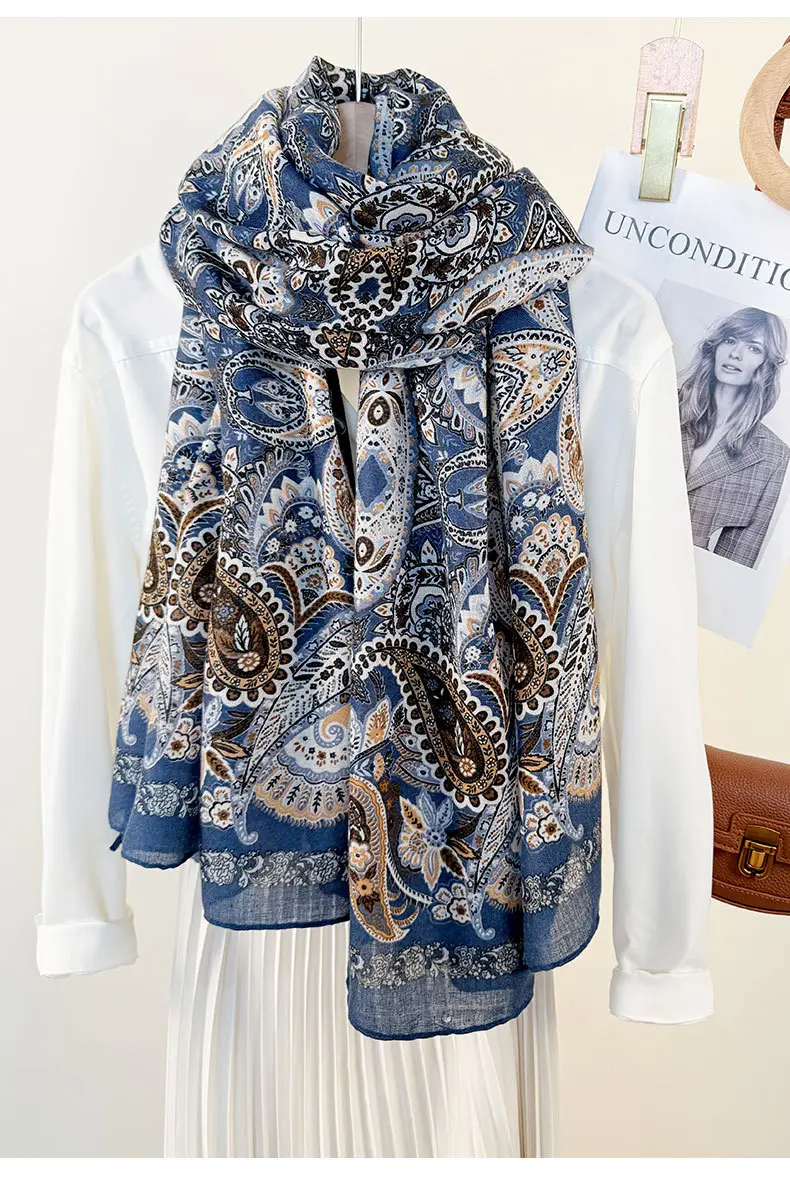 Korean Style Printed Scarf for Women — feature 9