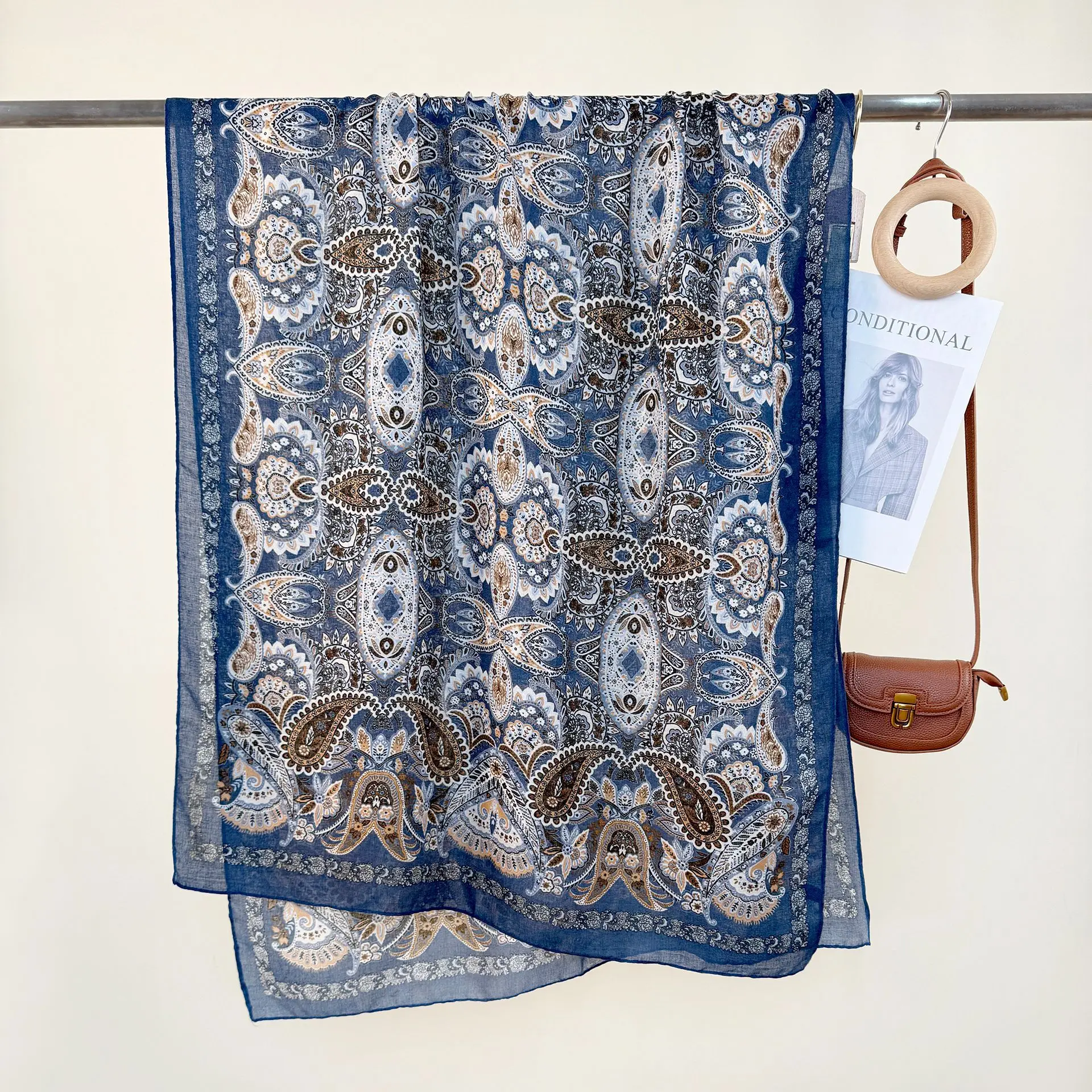 Korean Style Printed Scarf for Women - Image 4