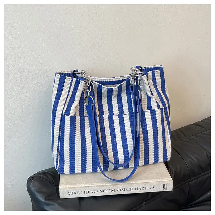 Cross-Border Korean Large Striped Tote Bag — feature 25