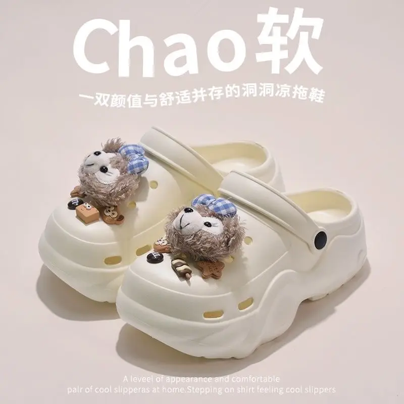 Women's Cartoon Sandals White Soft Summer Outer Pass 2025 - Image 16