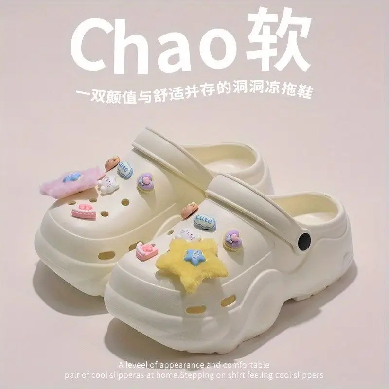 Women's Cartoon Sandals White Soft Summer Outer Pass 2025 - Image 49