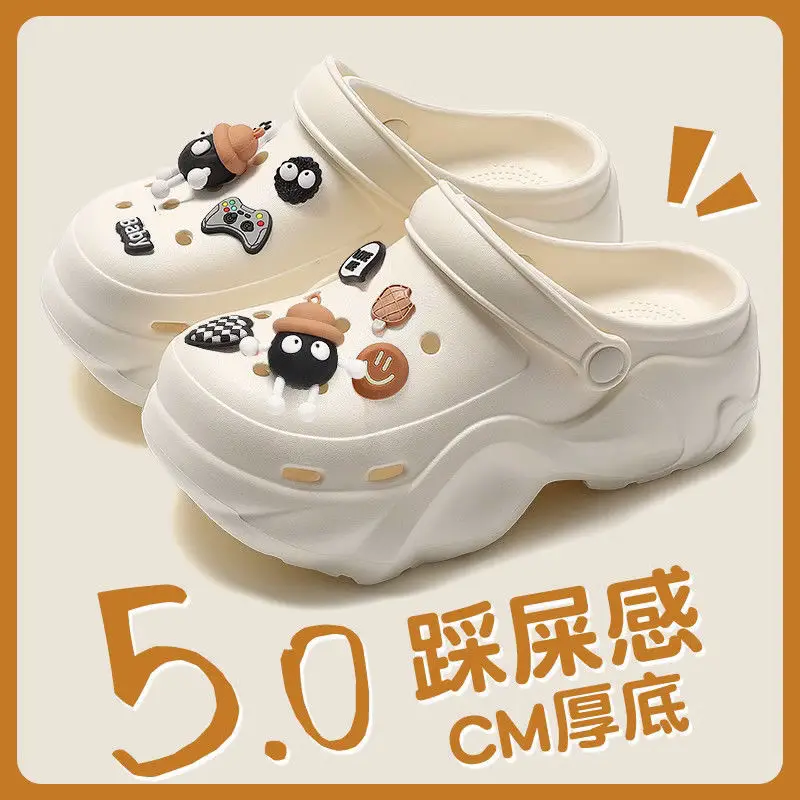 Women's Cartoon Sandals White Soft Summer Outer Pass 2025 - Image 5