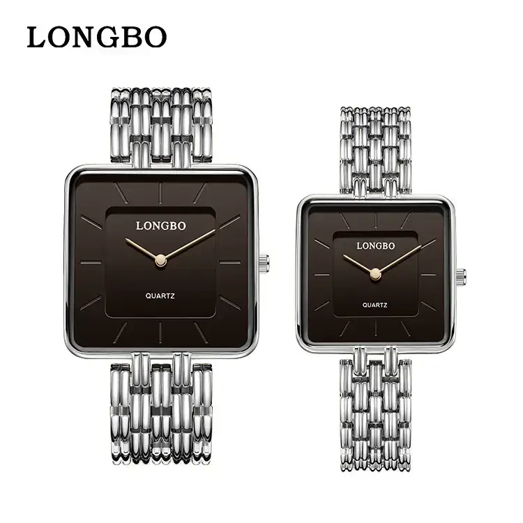 Longbo Gold Wristwatch for Men Business Luxury Fashion