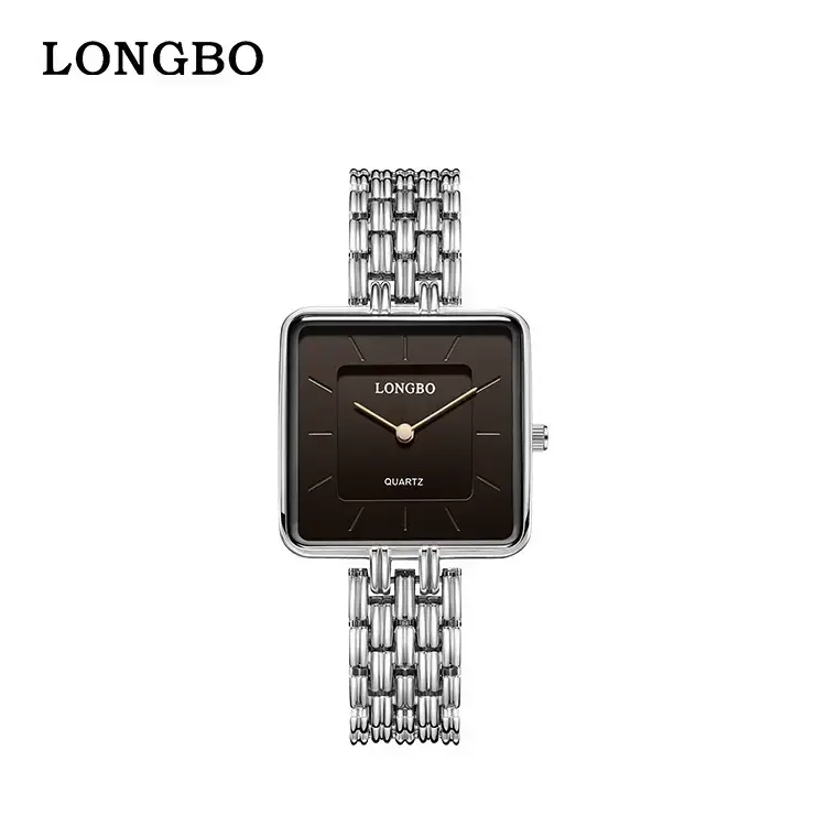 Longbo Gold Wristwatch for Men Business Luxury Fashion