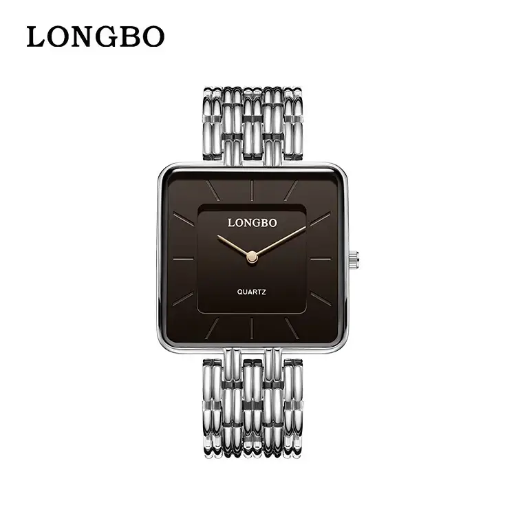 Longbo Gold Wristwatch for Men Business Luxury Fashion