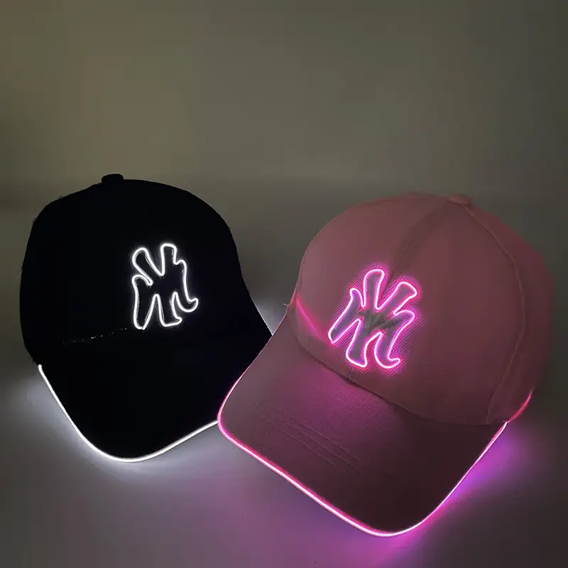 Luminous Neon Letter Baseball Cap Black 2025 — feature 4