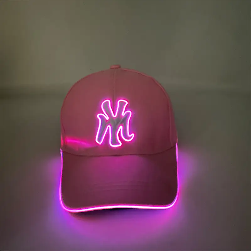 Luminous Neon Letter Baseball Cap Black 2025 — feature 5