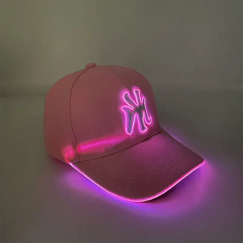 Luminous Neon Letter Baseball Cap Black 2025 — feature 6