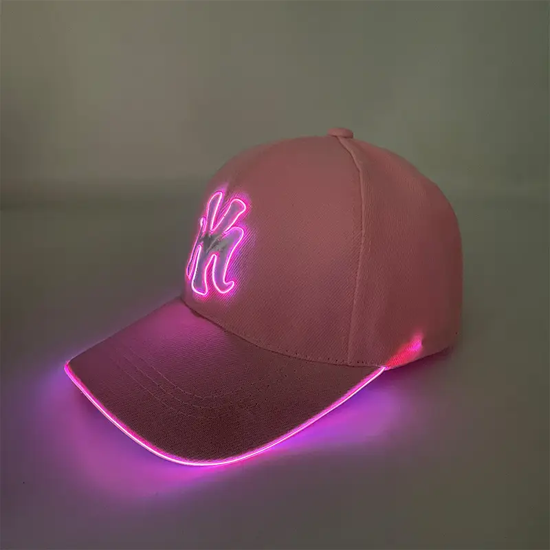Luminous Neon Letter Baseball Cap Black 2025 — feature 7