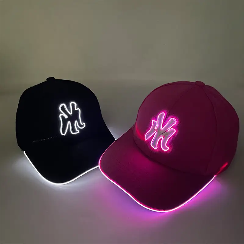 Luminous Neon Letter Baseball Cap Black 2025 — feature 9