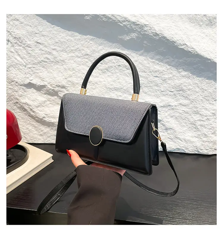 Light Blue Flap Bag for Women with Gold Clasp — feature 26