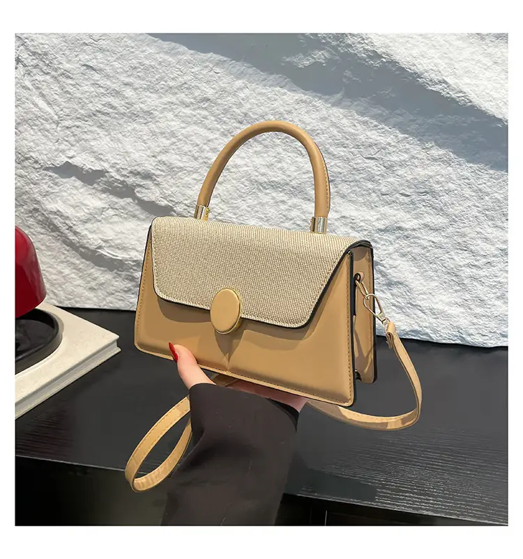 Light Blue Flap Bag for Women with Gold Clasp — feature 29