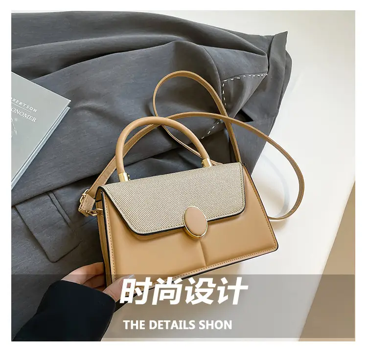 Light Blue Flap Bag for Women with Gold Clasp — feature 3