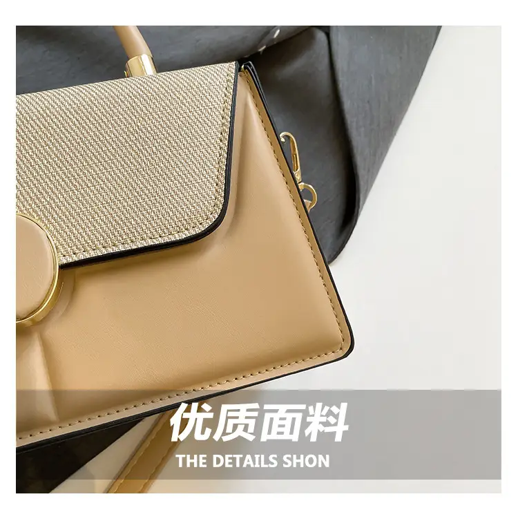 Light Blue Flap Bag for Women with Gold Clasp — feature 5