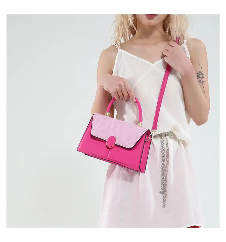 Light Blue Flap Bag for Women with Gold Clasp — feature 9