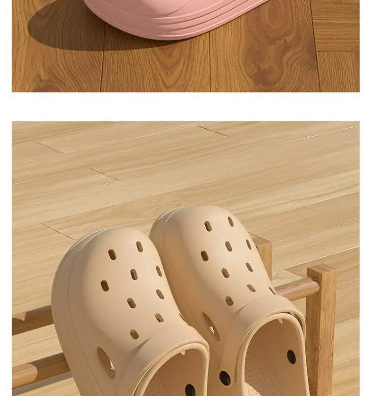 Croc Shoes Women's 2025 New Beach Outer Wear Eva Heightening Summer Toe-Toe Sandals Men's Slippers Wholesale — feature 17