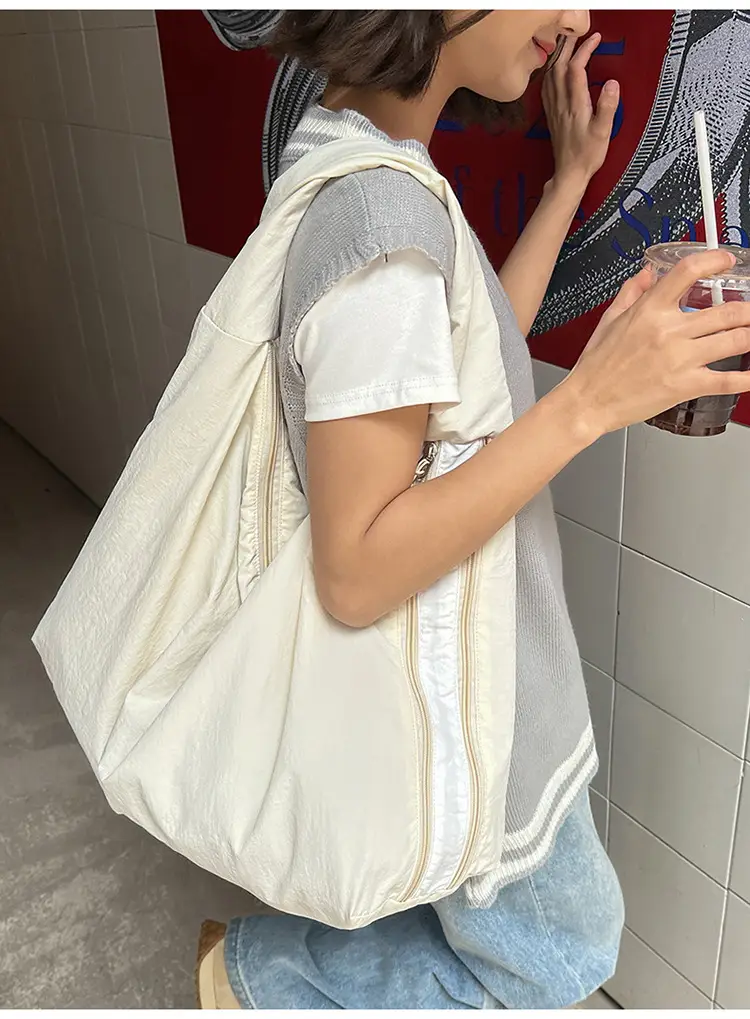 Women Brown Crossbody Tote Bag Large Capacity Lightweight — feature 11