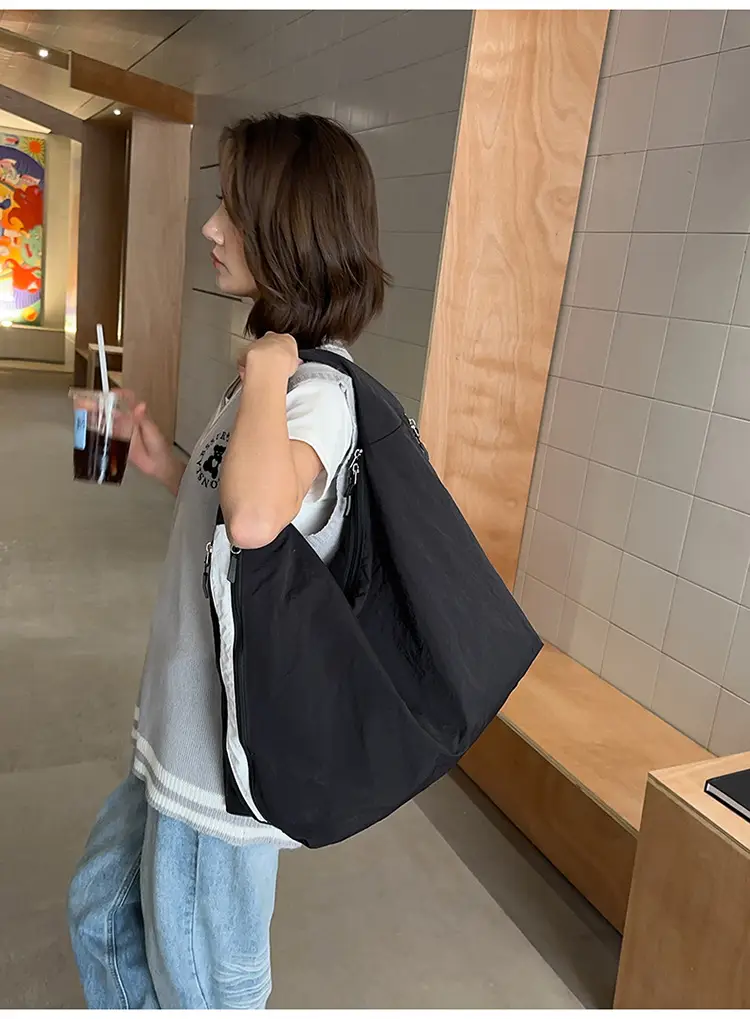 Women Brown Crossbody Tote Bag Large Capacity Lightweight — feature 14