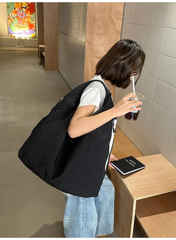 Women Brown Crossbody Tote Bag Large Capacity Lightweight — feature 17