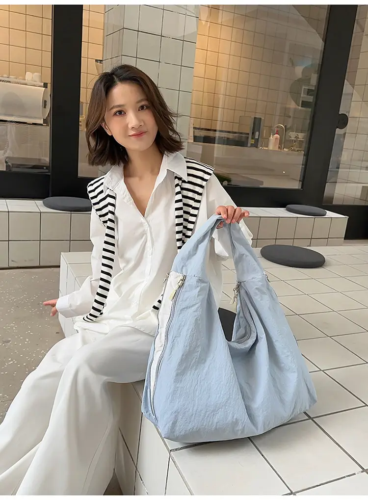 Women Brown Crossbody Tote Bag Large Capacity Lightweight — feature 30