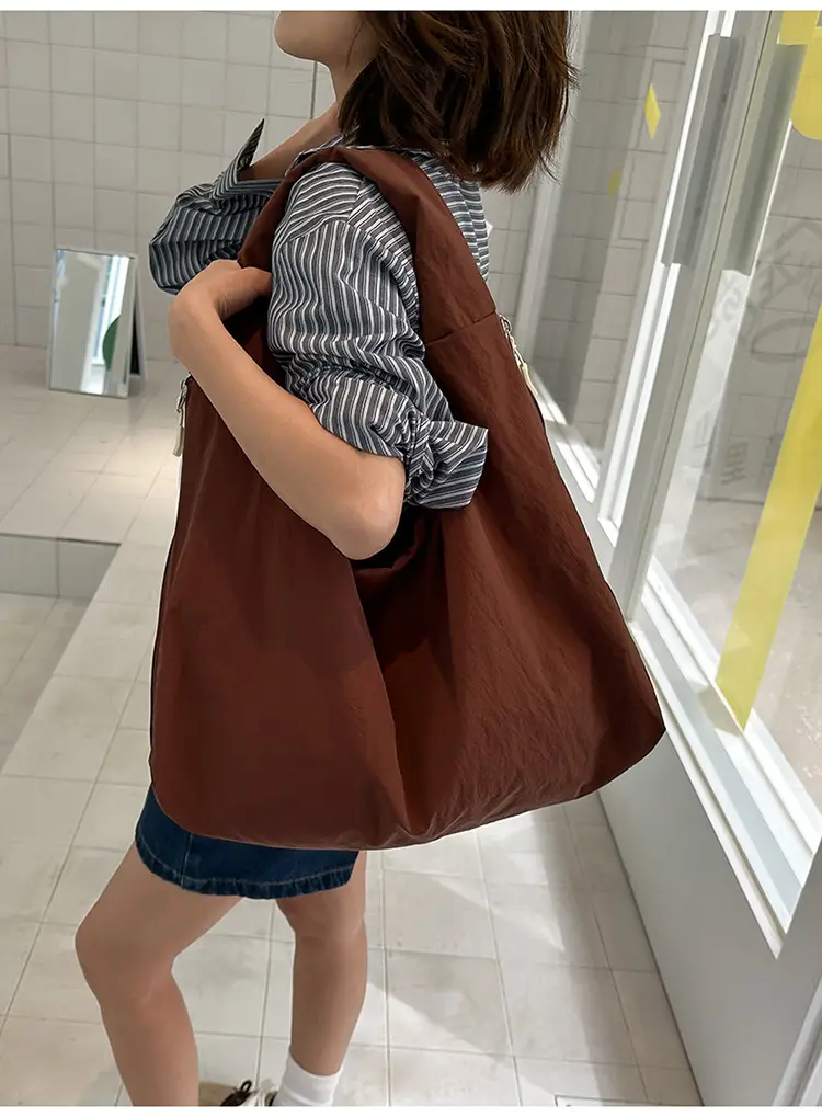 Women Brown Crossbody Tote Bag Large Capacity Lightweight — feature 33