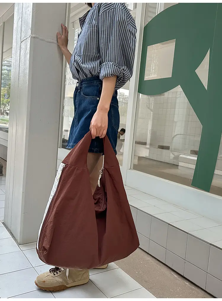 Women Brown Crossbody Tote Bag Large Capacity Lightweight — feature 37