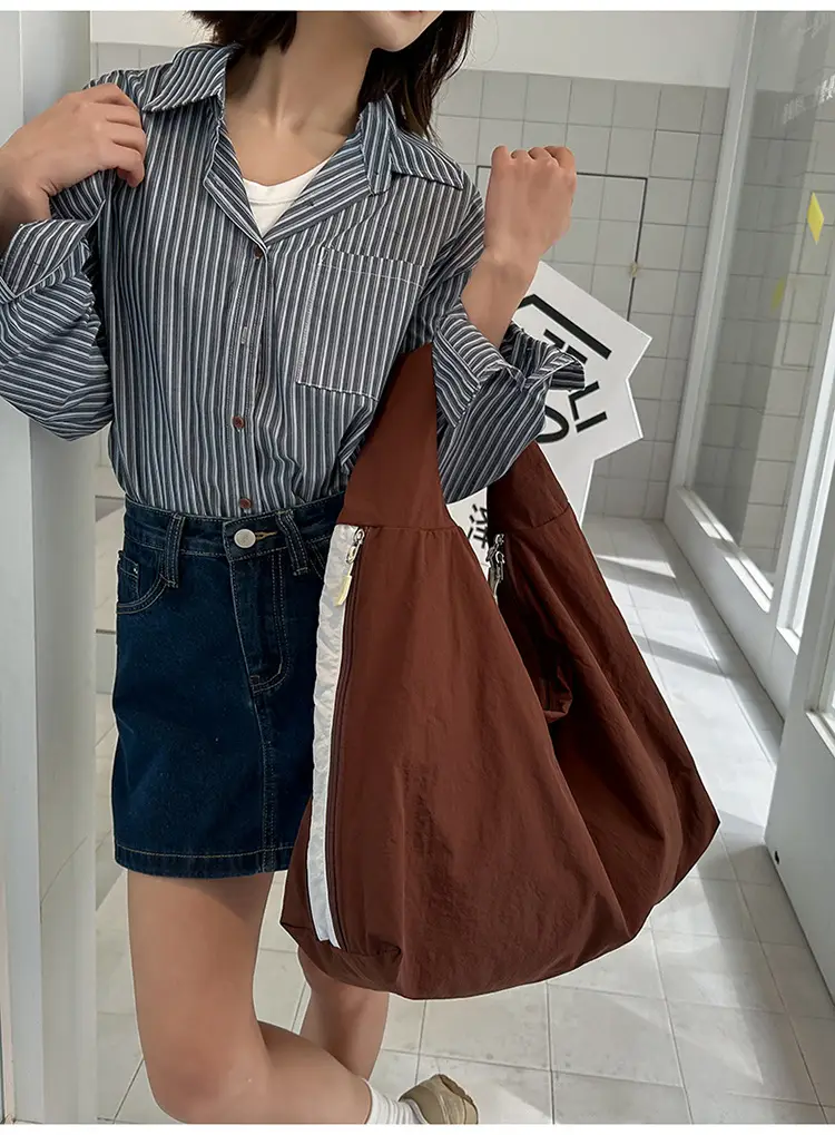 Women Brown Crossbody Tote Bag Large Capacity Lightweight — feature 39