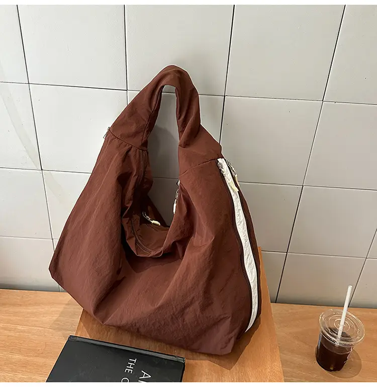 Women Brown Crossbody Tote Bag Large Capacity Lightweight — feature 43