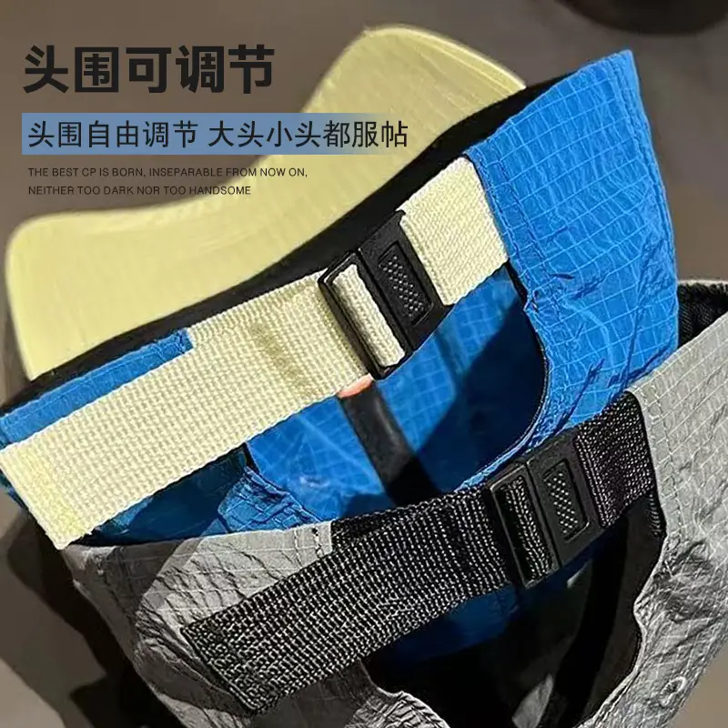 Men Waterproof Baseball Cap Blue Black - Image 8