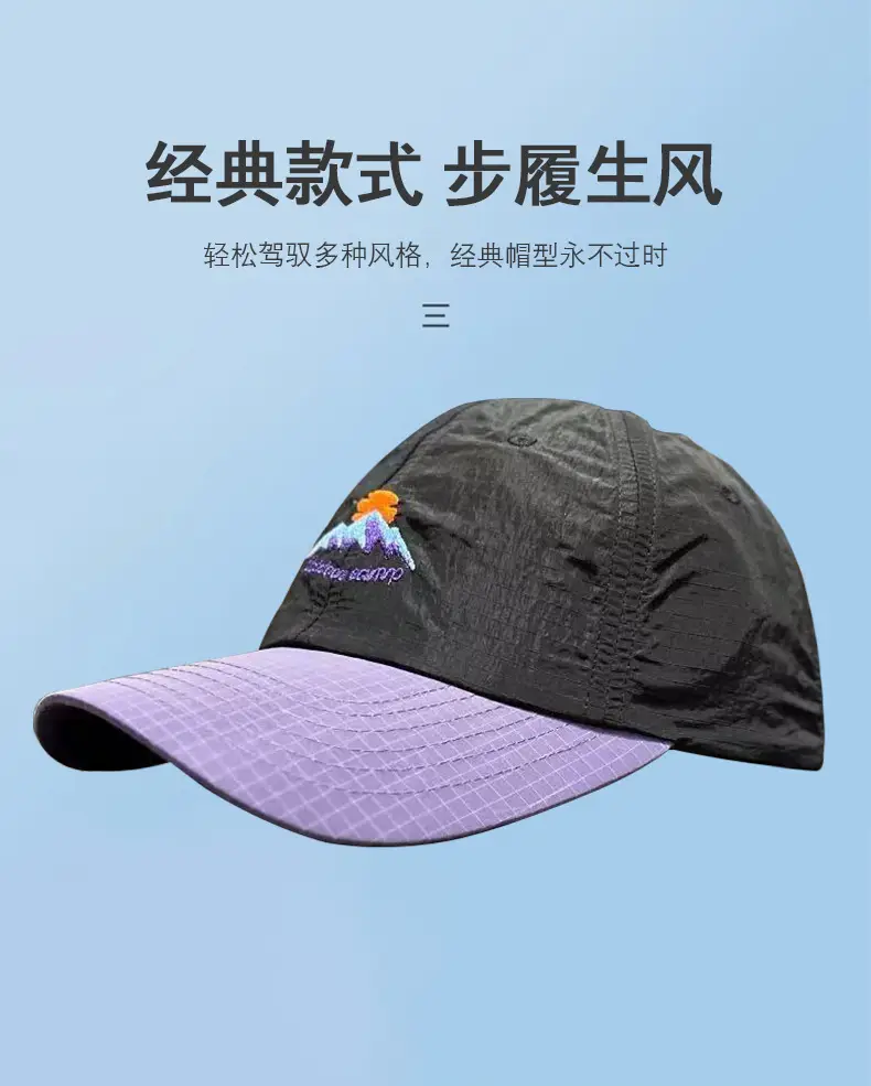 Men Waterproof Baseball Cap Blue Black — feature 8