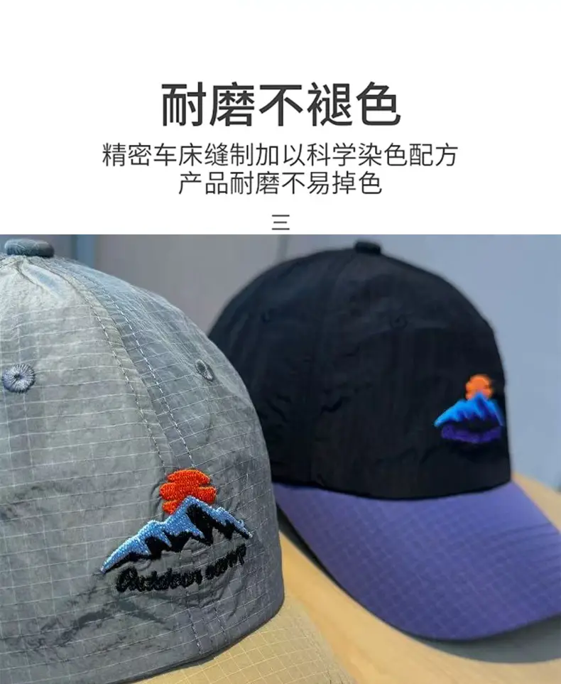 Men Waterproof Baseball Cap Blue Black — feature 9