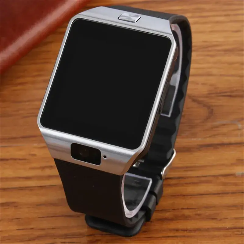 Bluetooth Smart Watch with Touch Screen & Leather Band